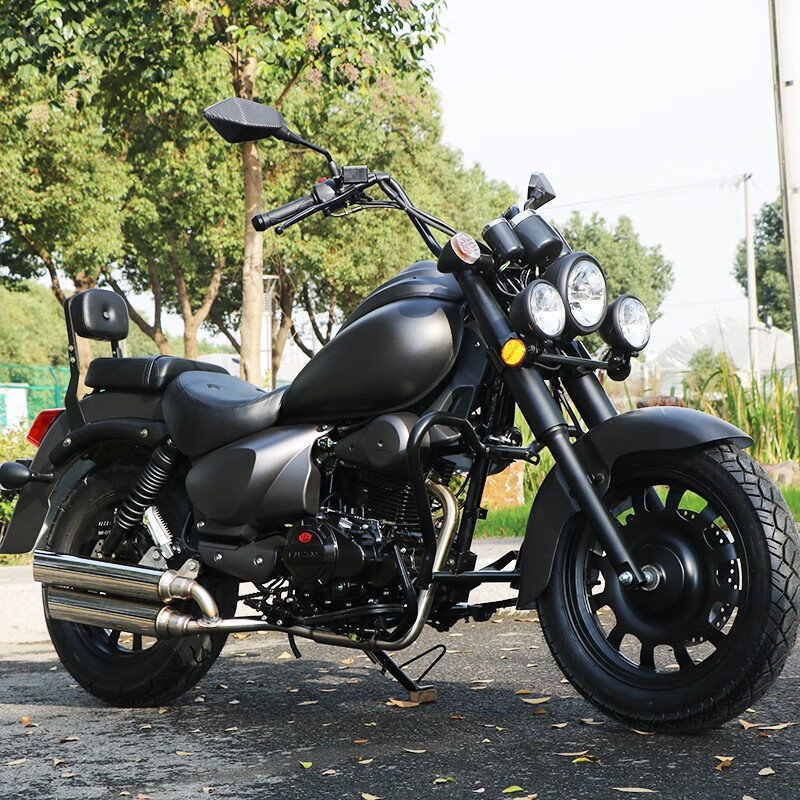 太子摩托车跑车街车整车可上牌 磨砂黑 一力帆150cc顶杆机-手续齐全