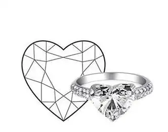 钻石爱心简笔画