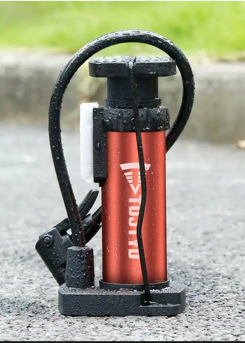 2022新款香彩脚踩打气筒自行车高压充气泵电动电瓶车摩托车篮球便携多