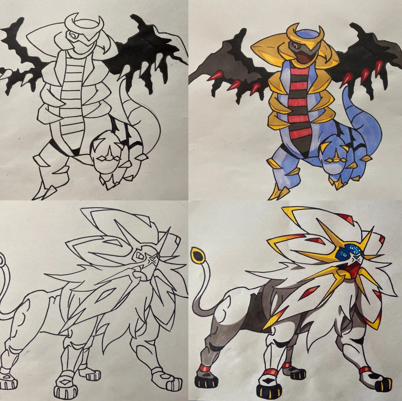 神奇宝贝 宝可梦 简笔画 涂色教程