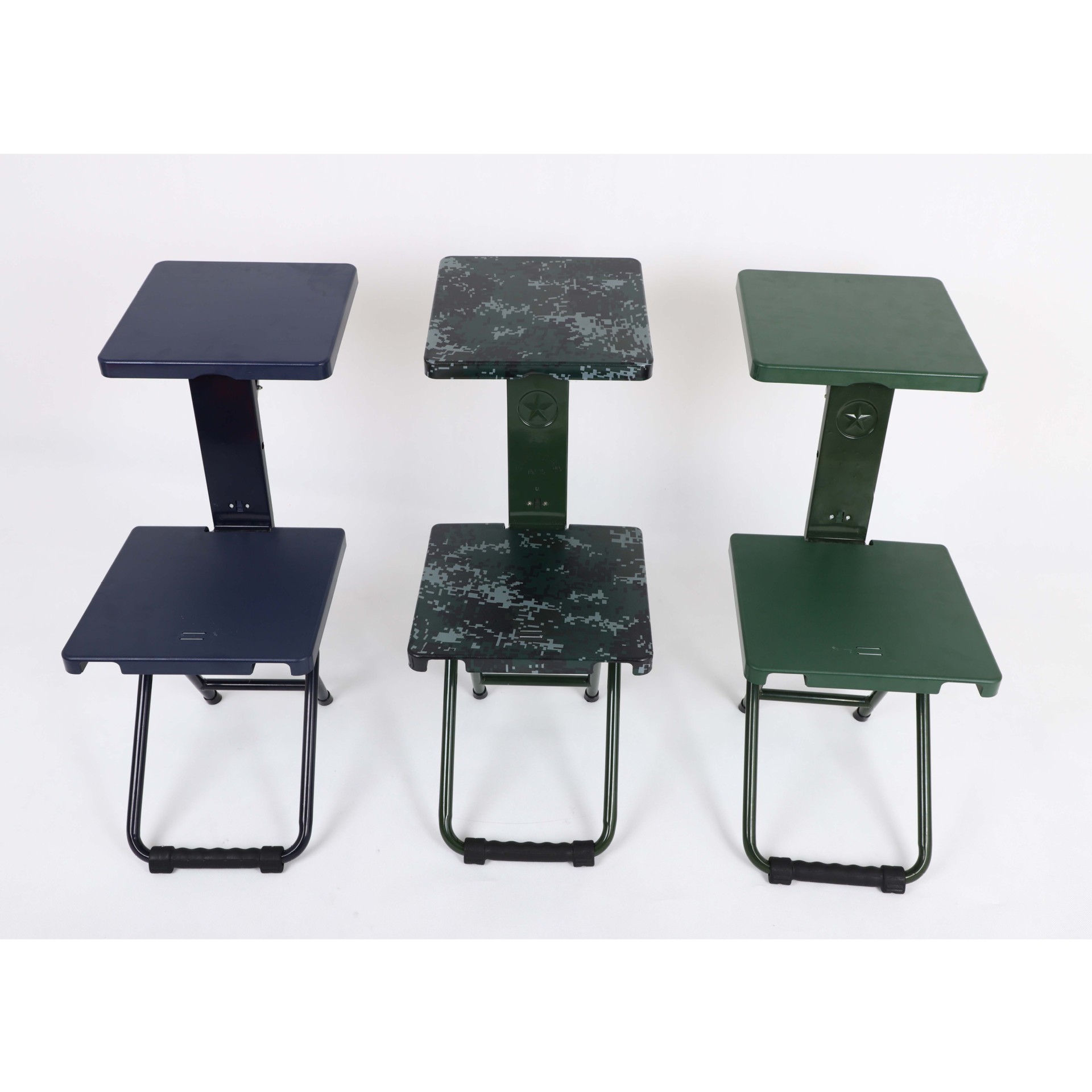 野战部队折叠椅士兵折叠椅便携户外折叠小板凳绿色小凳子学习椅