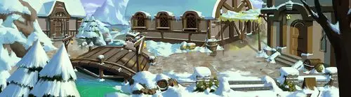 乡村雪地|插画|游戏原画|哪条鱼在飞 - 原创作品 - 站酷 (zcool)