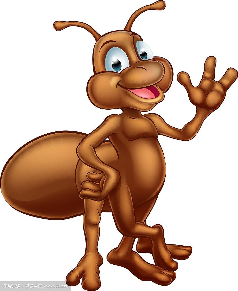 卡通可爱的蚂蚁