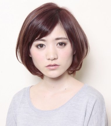 短发胖mm可爱修颜发型胖女生时尚简单的短发图片