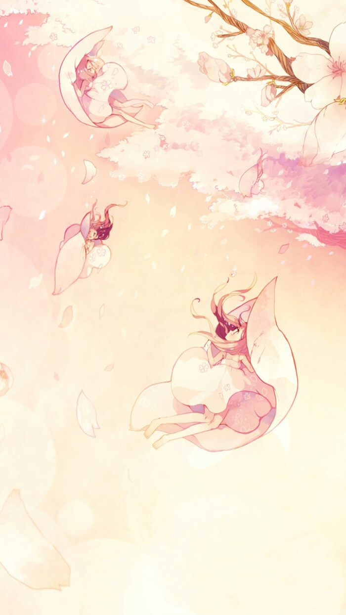 二次元,动漫,女生,头像,卡通,插画,人物,唯美,壁纸,樱花,可爱