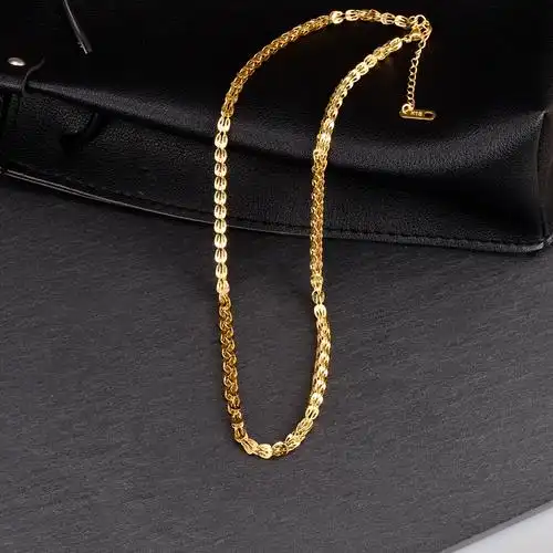 凤尾项链2022年新款锁骨小众设计18k金钛钢不项链