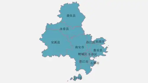泉州地图高清全图矢量可编辑全市各县区行政区划地图