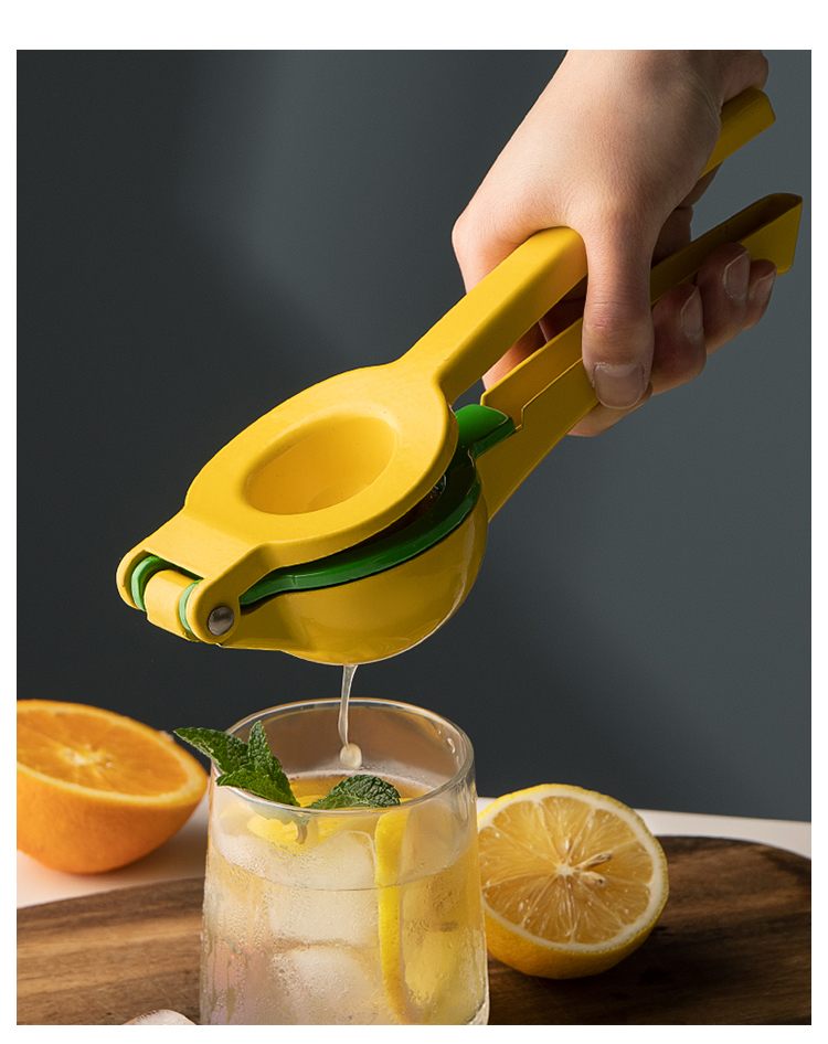 手动榨汁器柠檬榨汁机橙汁挤压器手动神器挤柠檬夹压榨果汁 三层款