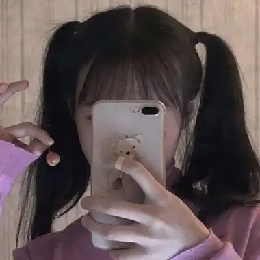 高清女生头像霸气超拽手机挡脸图片