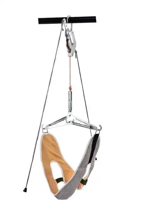 颈椎牵引器家用颈椎吊带拉伸器挂钩式吊脖子颈托颈部理疗仪挂钩款钢丝