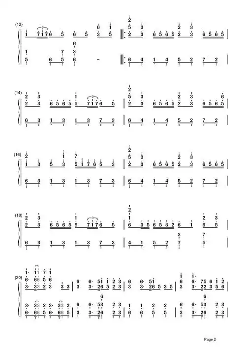 千本樱简谱  实在是太燃了 ,和风来袭2