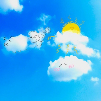 蓝天白云风景背景图|点赞,水逆退_风景静物头像_我要个性网