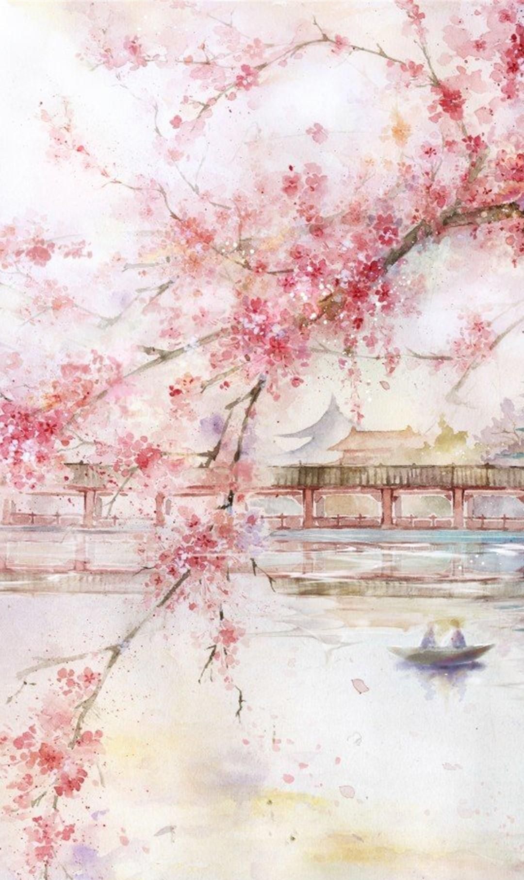 放飞心灵的插画壁纸欣赏:古风梅花,唯美星空美图集合