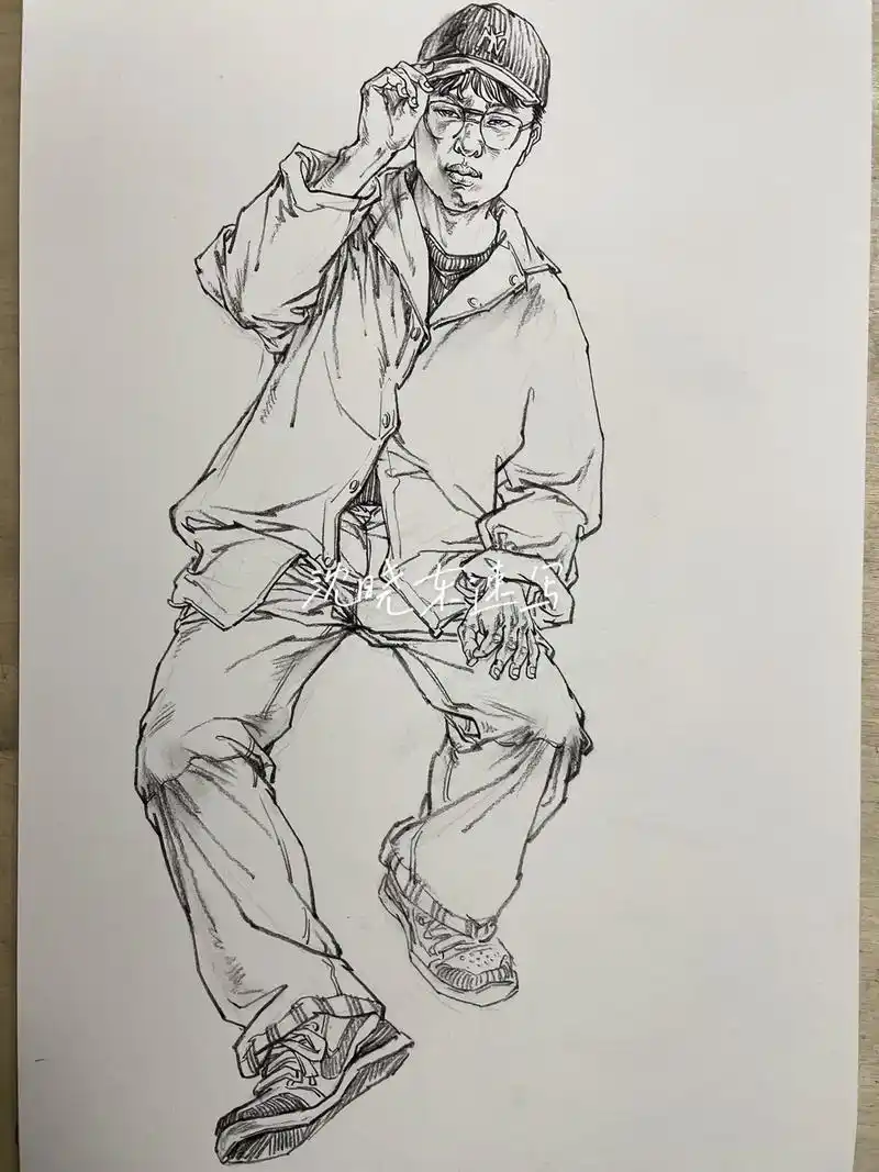 课堂示范:长图展不开,要高清步骤图的私信.#创作灵感 #速写 - 抖音