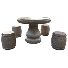 艾维曼|石桌石凳天然大理石桌椅室外石头桌子户外庭院家用花园石头凳