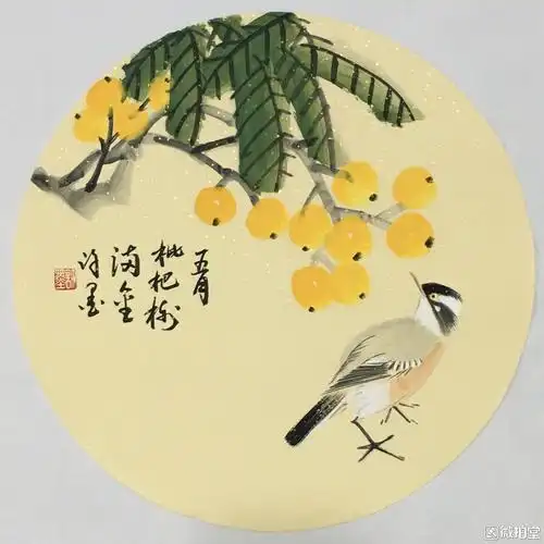 圆型国画小品欣赏