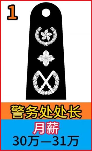 香港警察警衔等级,看看他们工资多少?