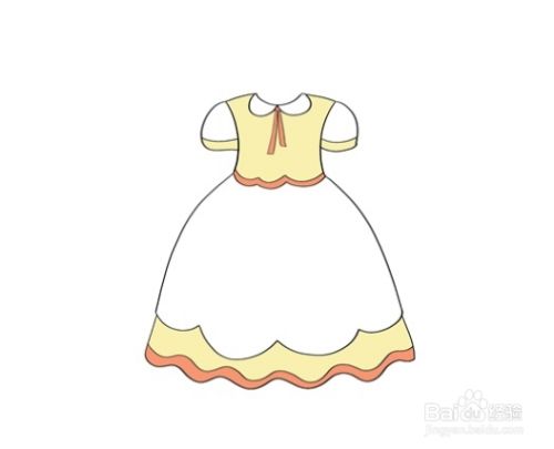 怎么画美丽长裙-百度经验