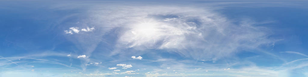 无缝hdri全景360度角视图,可用于3d图形或游戏开发,如天空穹顶或编辑