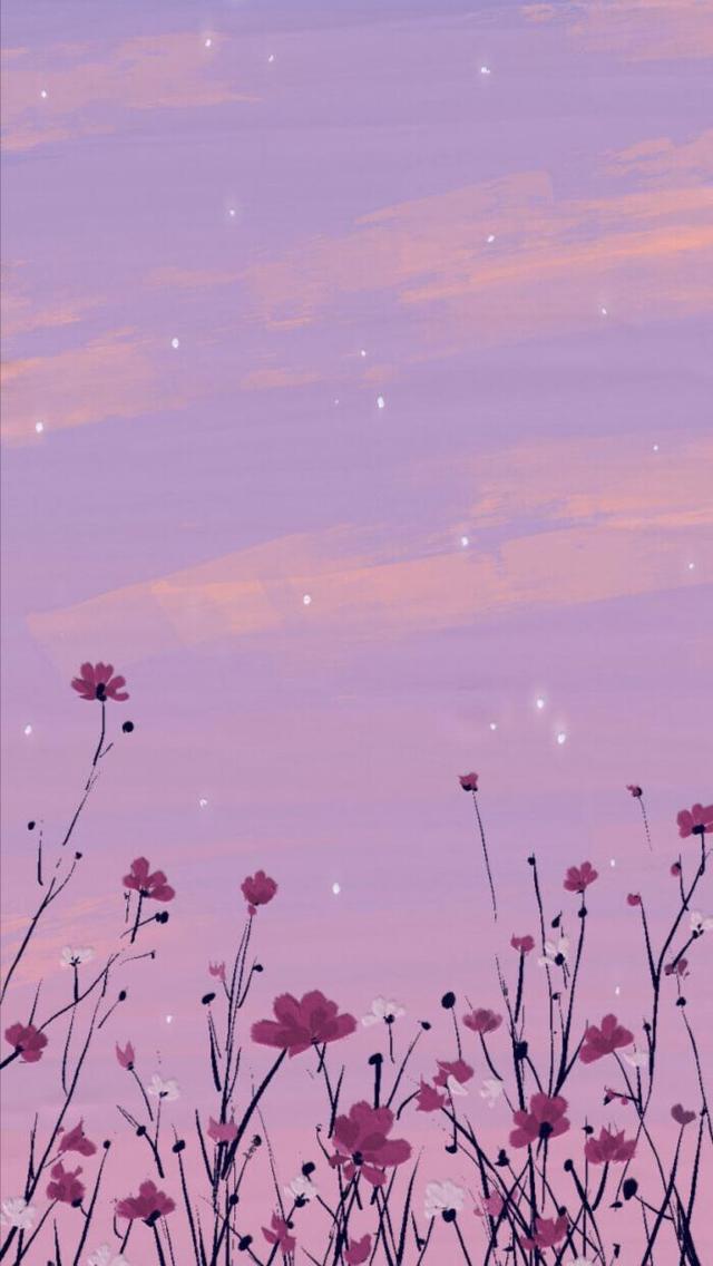 温柔色调天空油画壁纸ㄧ月色与雪色之间,你是第三种绝色