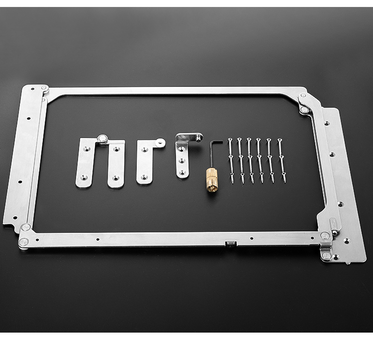 ahandle折叠门五金配件304不锈钢折叠门暗铰链