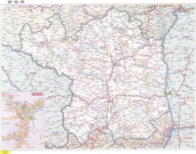 延安市矢量地图 图片合集