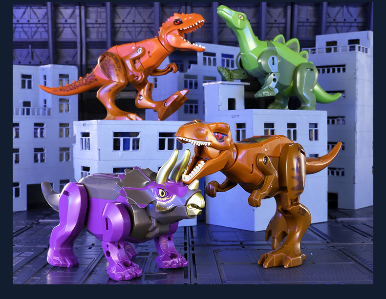 变形恐龙玩具金刚霸王龙机器人机甲手办模型下蛋套装暴龙儿童男孩