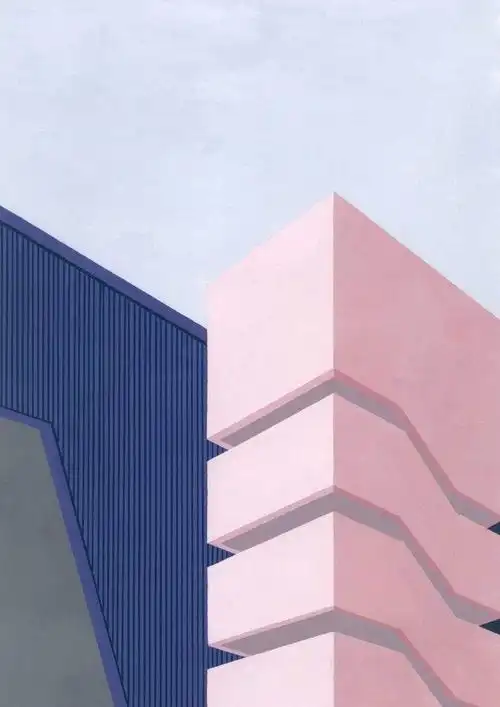 澳大利亚画家biancawilson极简主义的城市景观绘画