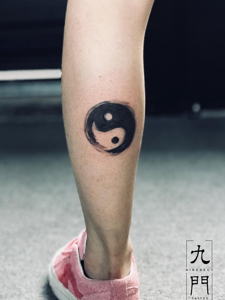 水墨【太极】_纹身图案手稿图片_肖克的纹身作品集