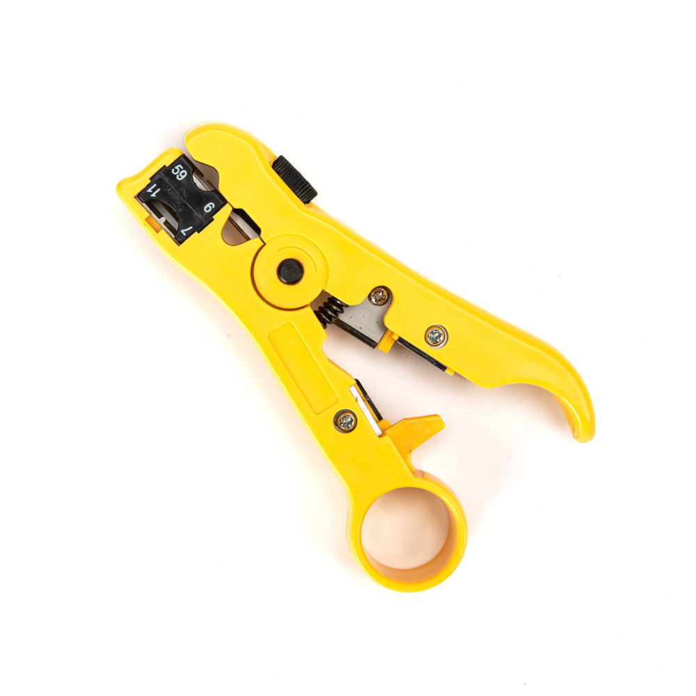 七层 厂家直销同轴电缆多功能剥线钳手持旋转式剥皮钳剥线工具