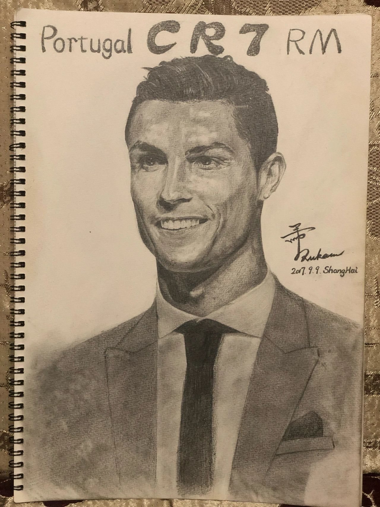 c罗手绘(附过程) 总裁
