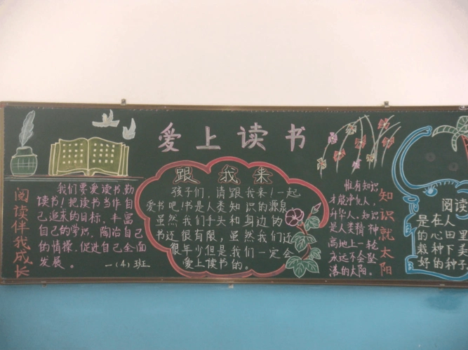 读书节黑板报样稿