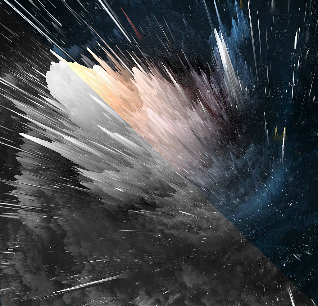 利用ps的3d功能做的喷溅效果