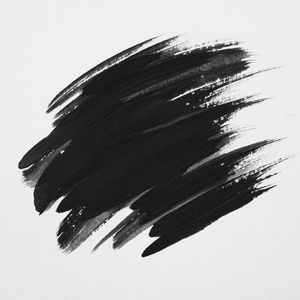 完美的画标题, 标志和销售横幅设计.黑颜色照片