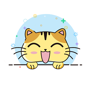 meb风格卡通手绘可爱猫咪矢量图小图标