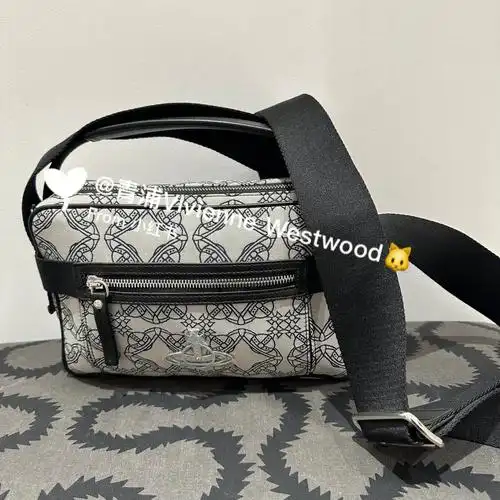 西太后中性款老花斜挎包