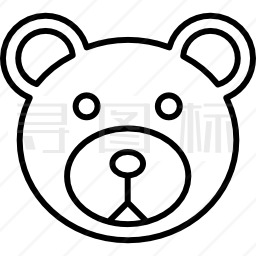 泰迪熊头图标