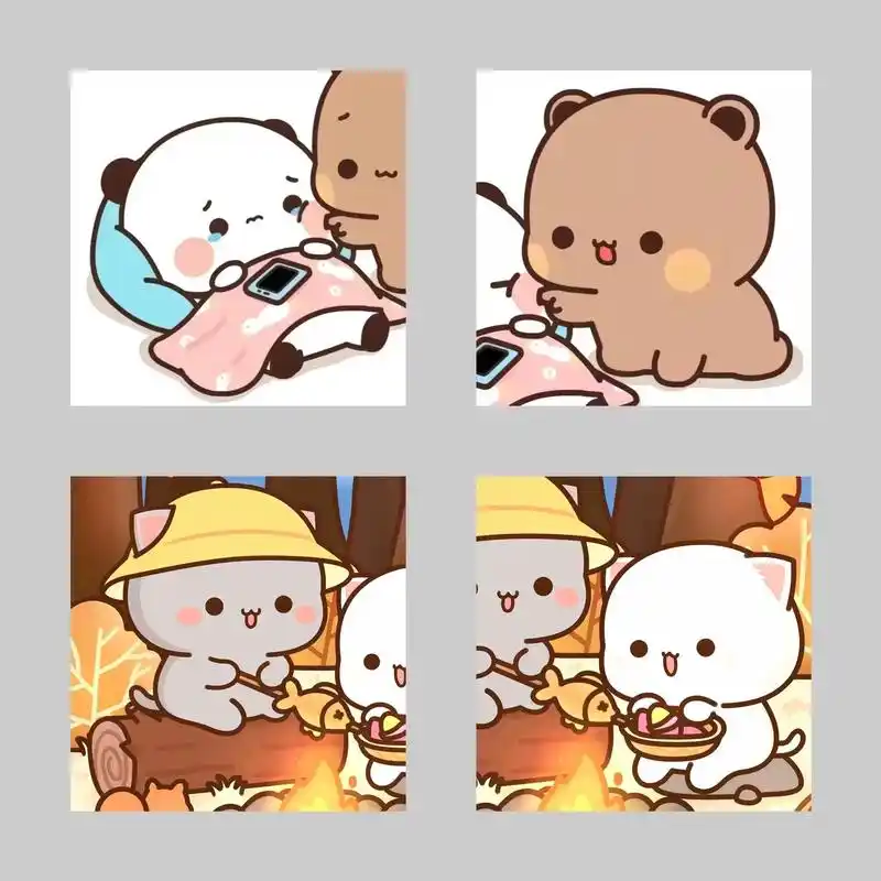 我想你开心 风雨兼程我也陪你#情侣头像 #卡通情头 #萌娃头 - 抖音