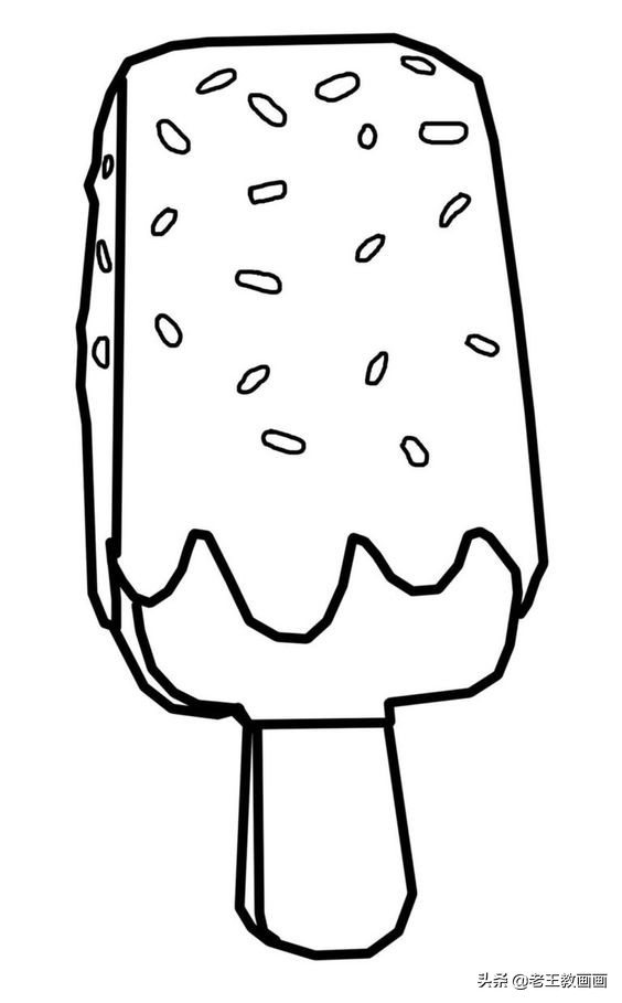 又到了吃冰激凌的季节,教你画冰激凌简笔画