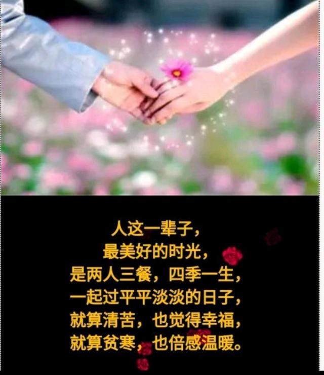 携子之手,相伴一生.