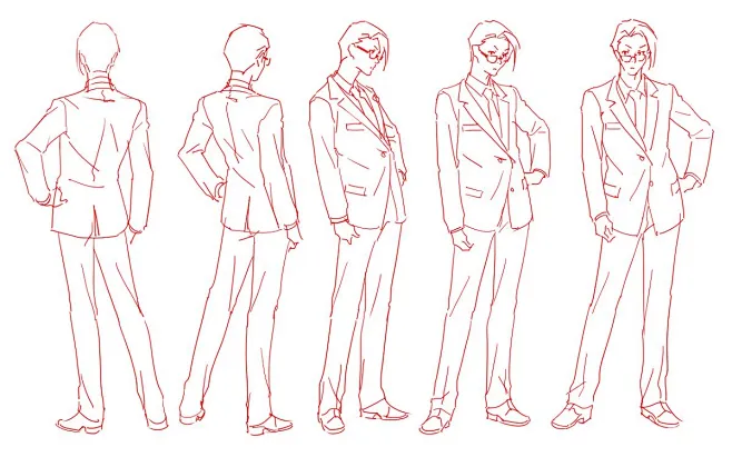 男子站姿素材优动漫动漫创作支援平台