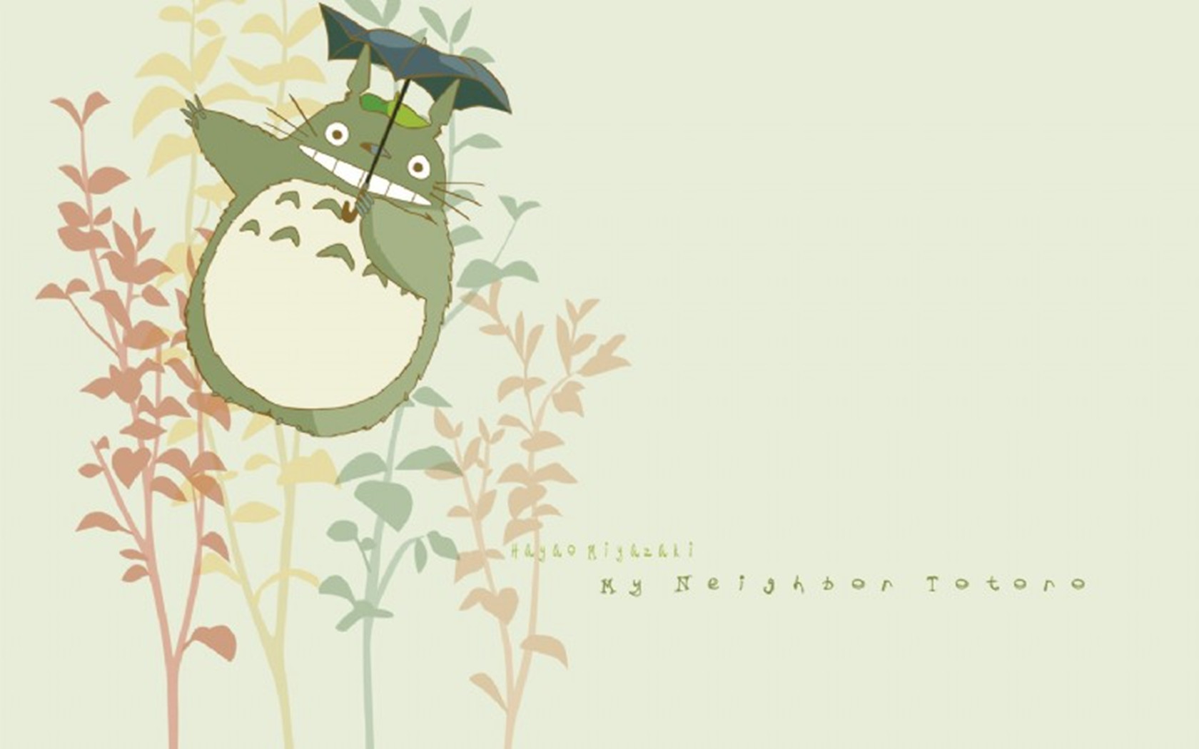 可爱龙猫唯美手绘图片电脑桌面壁纸下载