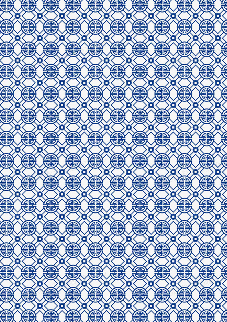 蓝色中国风底纹纹理素材