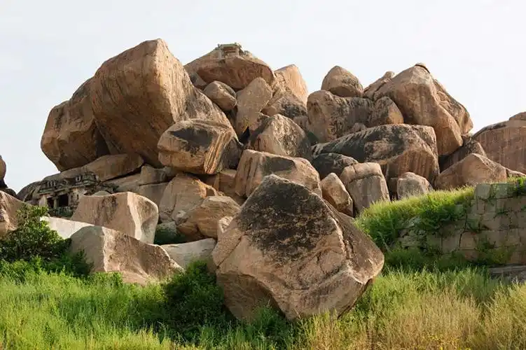 无人,横图,室外,正面,旅游,度假,草地,草坪,石头,美景,植物,印度,亚洲