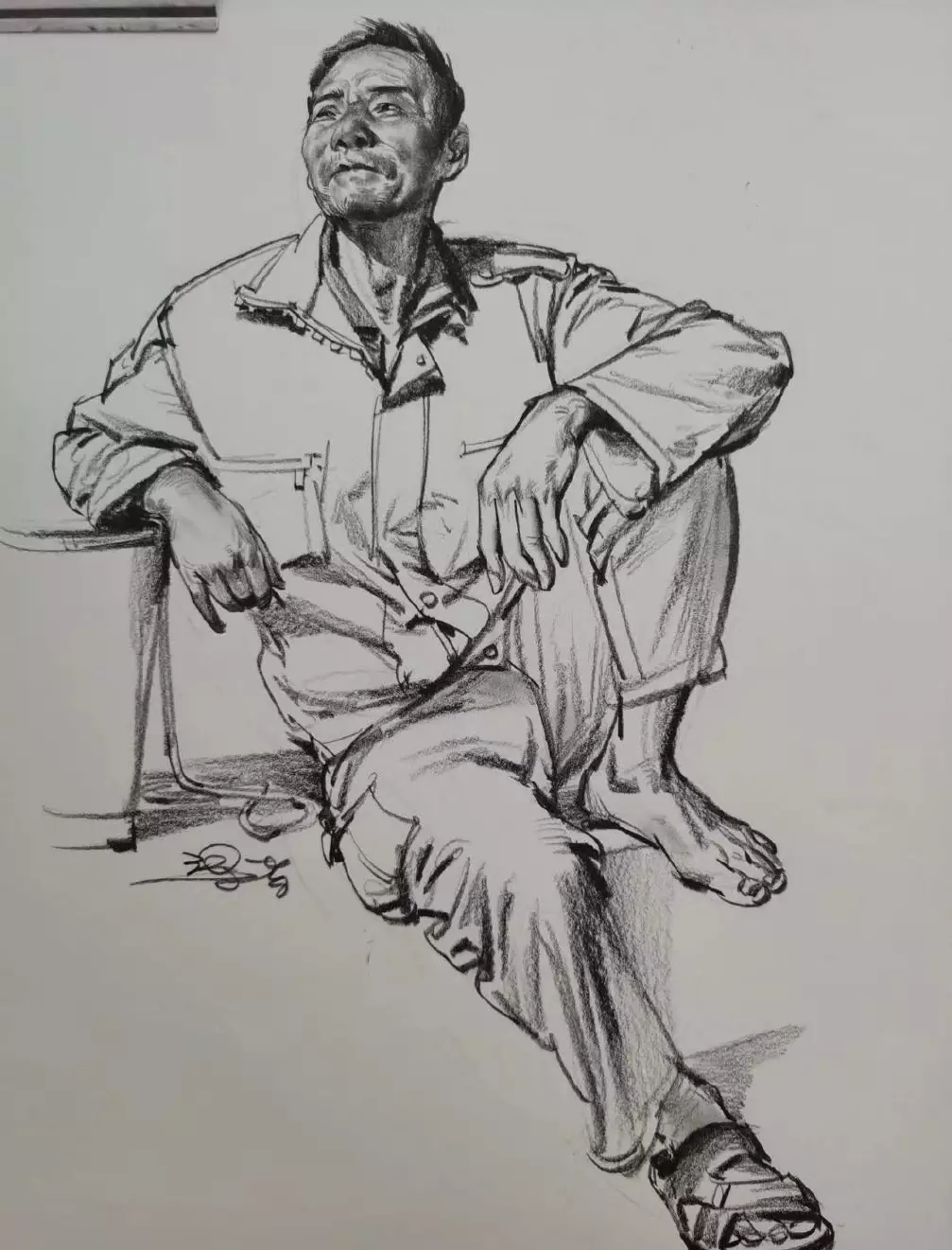 手绘人物速写临摹参考图梁生广州美术学院毕业67676767美术生