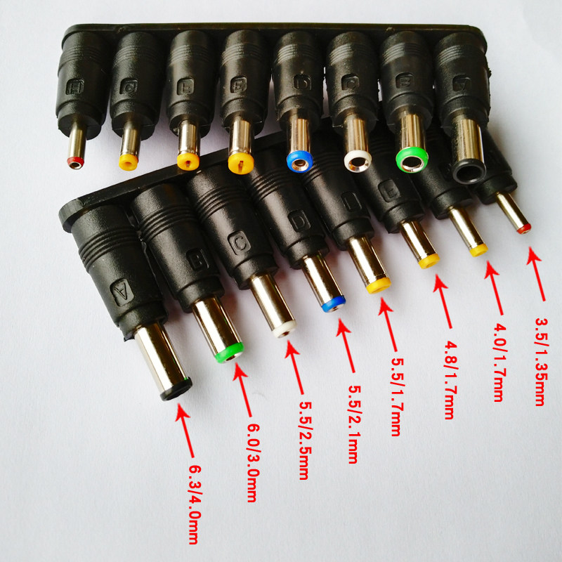 包邮dc转换8件套路由笔记本电脑电源插头适配器转接头转接头