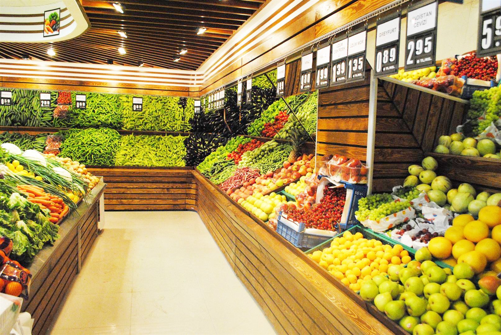 时尚蔬菜超市室内装修效果图