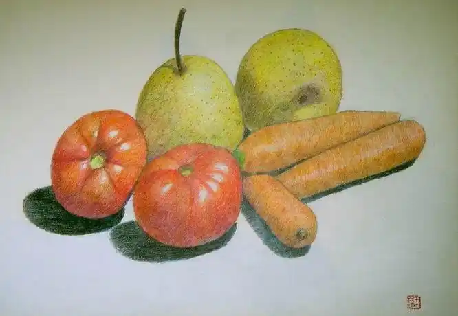 wangguiling的相册 - 我的彩色铅笔画(静物)