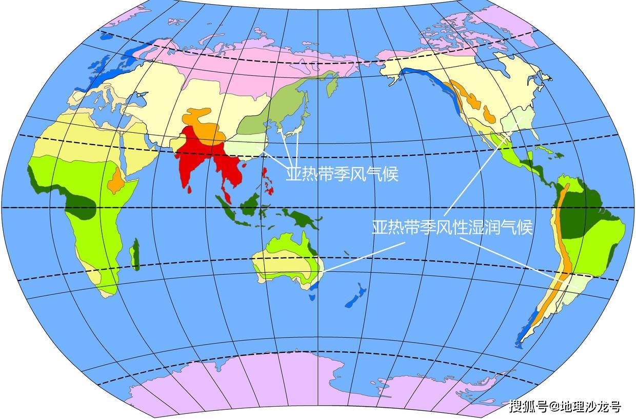 "亚热带季风气候"和"亚热带季风性湿润气候"是同一种气候吗?_地区