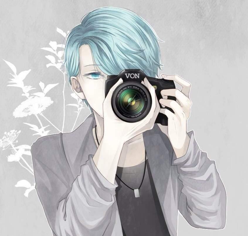 跪求一张男生拿着相机拍照的动漫图片,清晰一点的 ?动漫头像最好?